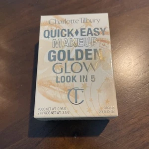 Charlotte Tilbury Quick Easy Makeup-Golden glow- Eye Lip & Cheek Highlighter NEW - Picture 1 of 5