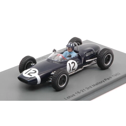 1 43 SPARK Lotus F1 18-21 #12 3Rd Mallory Park 1962 G.Hill Blue S7455