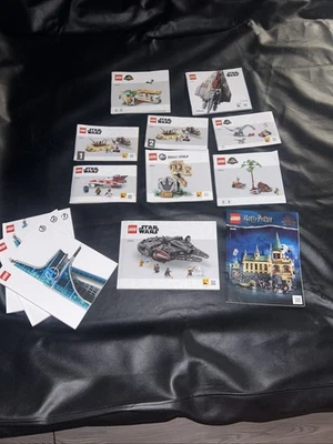 Lego Instruction Manual Lot(Star Wars, Marvel, Jurassic, Harry Potter) - Image 1 of 4