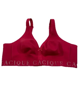 Cacique ungefütterter Vollbesatz BH ohne Bügel Größe 40C rot - Bild 1 von 10