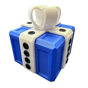 Viral Gift Box - Full-Size Fun Addition to Celebrations Blue/White - Picture 1 of 1