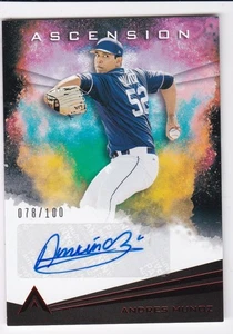 2021 Panini Ascension Red Andres Munoz Seattle Mariners Autograph Auto Card /100 - Picture 1 of 1