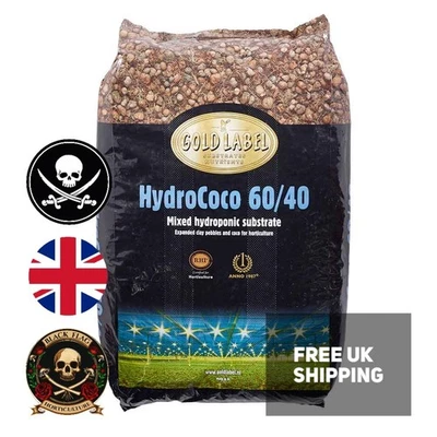 GOLD LABEL HydroCoco Coir 60/40 Mix Coco Clay Pebbles Hydroponics - Image 1 of 4