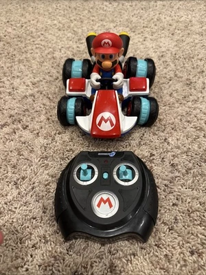 2016 JAKKS Pacific Nintendo SUper Mario Kart 8 Remote Control RC Racer Car WORKS - Image 1 of 4
