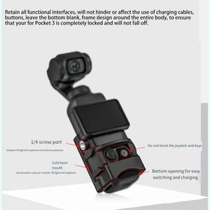 Adaptateur Chaussure Froide Léger pour DJI Pocket 3 avec Fonctionnalité Améli - Photo 1 sur 12