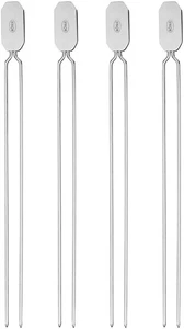 Kabob, Set of 4 Grill Skewers, One Size, Silver - Picture 1 of 7