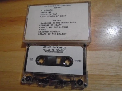 RARE PROMO Bruce Dickinson CASSETTE TAPE Balls to Picasso IRON MAIDEN Samson '94 Foto 1 de 2