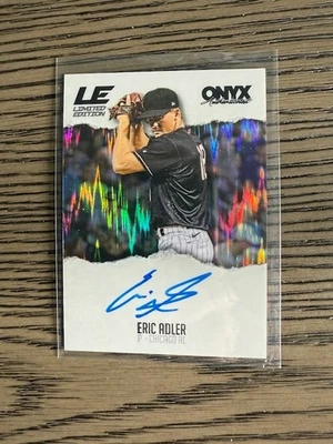 2025 Onyx Rips Auto Limited Edition 64 /150 Eric Adler #LEB-ERAD Auto white sox - Image 1 of 2