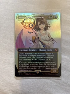 MTG Yuna, Grand Summoner (Borderless) (Foil) M 0208 FFX Final Fantasy - Picture 1 of 10