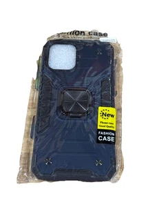 Fashion Case Blue iPhone 12 Pro Max Phone Case W/ Ring Stand & Car Holder - Picture 1 of 2