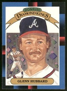 1988 Donruss #22b Glenn Hubbard Atlanta Braves Baseballkarte - Bild 1 von 2