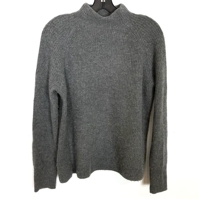 Vineyard Vines Women Cashmere Pullover Sweater Sz S Gray Mock Neck Soft Cozy - Image 1 of 4