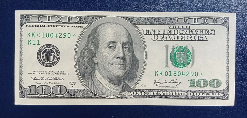 100 $ 2006A star KK 01804290* - Image 1 of 2