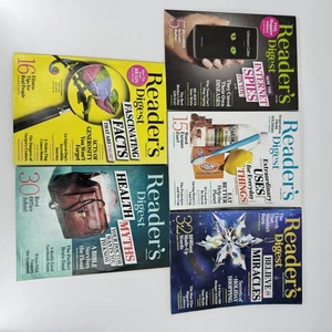 Reader's Digest Magazine Lot 5 Issues Health Myths Miracles Internet Spies - Picture 1 of 7
