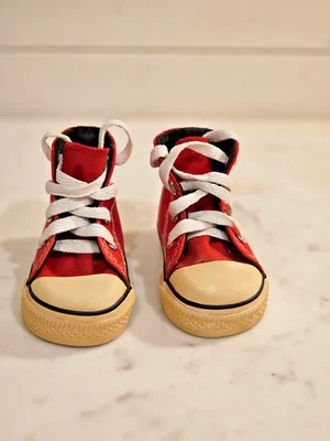 Sapatos Converse Chuck Taylor All Star bebê criança tamanho 3 vermelho médio - baixo  - Imagem 1 de 4