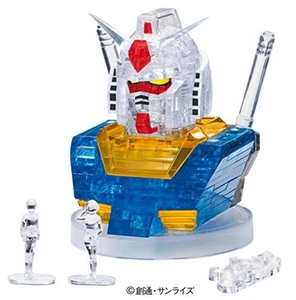 BEVERLY 3D Crystal Puzzle - RX-78-2 Gundam - 55peaces F/S w/Tracking# Japan New - Picture 1 of 8