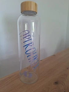Trinkflasche Glas Aperoliker Aperol Geschenk Bambus - Bild 1 von 4