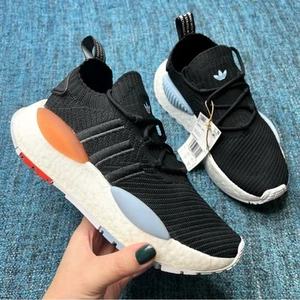 Adidas NMD W1 Sneakers in Black Clear Sky Women's Size 6 Shoes NWT - Picture 1 of 9