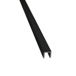 Alu U-Profil 12x14x12x2mm ANTHRAZIT RAL7016 1m Aluminium - Bild 1 von 3