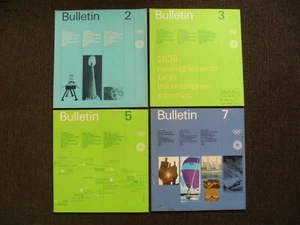 4 x Bulletin Heft - Offizieller Bericht der Olympische Spiele 1972 München - Bild 1 von 3