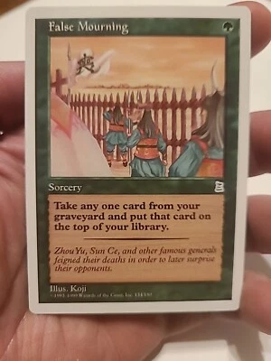 False Mourning Portal Three Kingdoms PLD Green Uncommon CARD (321222) ABUGames - Image 1 of 4