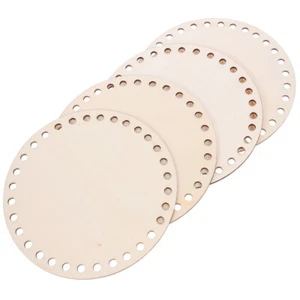 Wooden Basket Bottom Circle Wooden Basket Bottoms Bag Bottom Shaper Pad - Picture 1 of 12