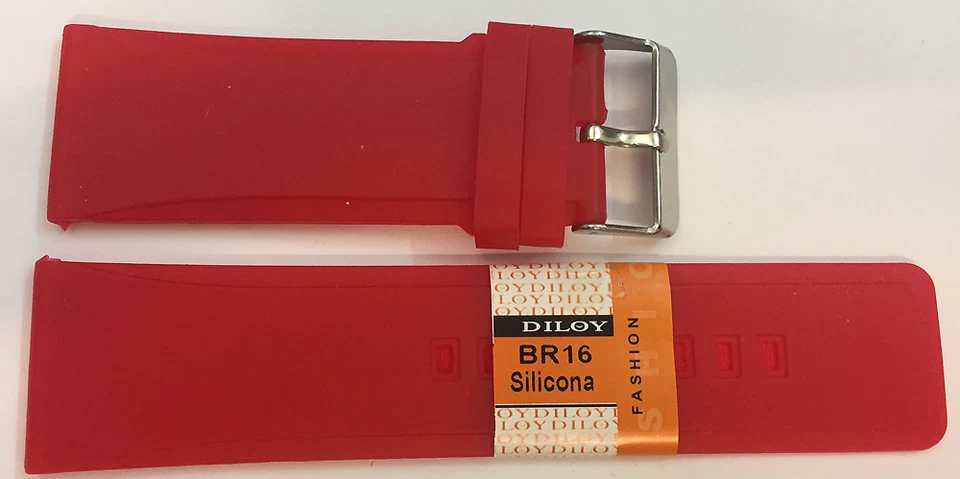 20,22, 28,30 MM Mignon en Silicone, Montre Bracelet Top Qualité Rouge Disponible - Photo 1/1