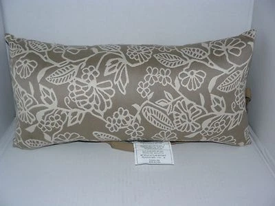 NEW Sunbrella Indoor/Outdoor Lumbar Pillow Cushion With Back Strap  23"X 12"X 6" - Image 1 of 2