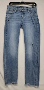 Lucky Brand Lolita Skinny Woman's Blue Jeans Size 6/28 Distressed  - Picture 1 of 12