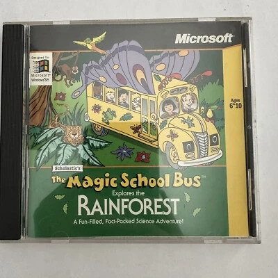 The Magic School Bus: Explores The Rainforest (1997, CD-ROM, Scholastic) - Image 1 of 2
