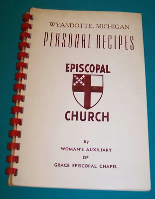 1958 Grace Episcopal Chapel Wyandotte, Michigan Cookbook Church - Image 1 of 4