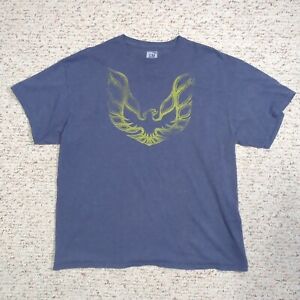 Pontiac Firebird OFFICIAL GM T-Shirt Mens XL Short Sleeve Graphic Logo Knit Gray