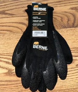 New! Berne Heavy Duty Quick Grip Thermal Lined Gloves Color Black Size 2XL - Picture 1 of 3