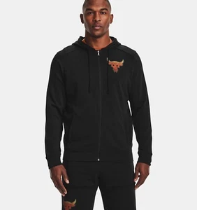 Under Armour UA Men's Project Rock Iron Paradise Terry Full Zip Hoodie Med NWT - Picture 1 of 6