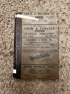 Vintage 1953 Freeport, Il ILL Polks City Directory Henney Burgess - Picture 1 of 8