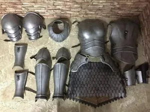 Mittelalter Ganzstahl Damen Körper Rüstung Set mit Rock - Vollabdeckung und Elegan - Bild 1 von 2