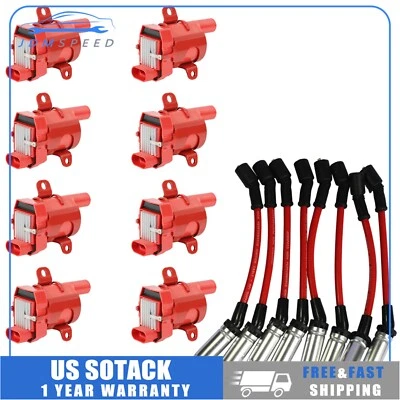 Nuevo paquete de bobinas de encendido y enchufes UF262 para Chevy Silverado GMC LS1 LS3 4,8 5,3 L Foto 1 de 4