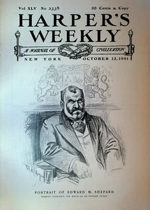 Harper's Weekly October 12 1901 America's Cup Tammany Hall Cricket - Picture 1 of 7
