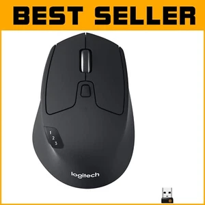 Logitech M720 Triathlon Mouse - Bluetooth & USB, Switch Easily Across 3 Devices - Picture 1 of 12