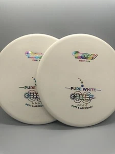2 New Gateway Chief OS Pure White First Run Rainbow 174g Putter Disc - Picture 1 of 1