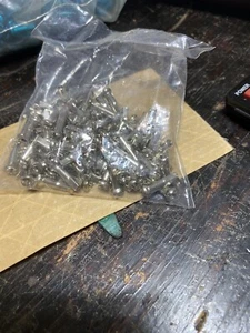 Old BMX Bike Spoke Nipples 14G 72 Pcs Silver Chrome - Picture 1 of 1