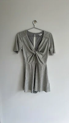 Mono mameluco para mujer Miss Selfridge brillante talla 4 Foto 1 de 4