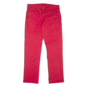 LEVI'S Altered Mens Jeans Red Regular Straight Denim W34 L32