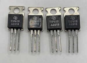 Transistor de potencia Texas Instruments TIP41B A8018 QTY 4 - TO-220 NPN - ¡Nuevo! - Imagen 1 de 4