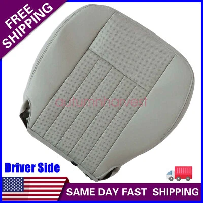 For 2003 2004 2005 2006 Lincoln Navigator Driver Bottom Leather Seat Cover Gray - Image 1 of 4