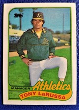 Tony La Russa  MGR Oakland Athletics   1989 TOPPS baseball card #224