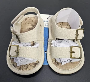 Caribbean Joe Baby beige Wildlederimitat Sandalen, 9-12 Monate, Schnallen, neu - Bild 1 von 6