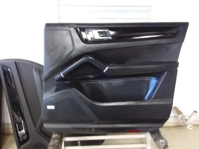 2022 PORSCHE CAYENNE Passenger Right Side Front Door Trim Panel Black OEM  - Image 1 of 4