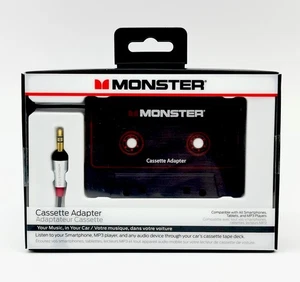 NEW Monster Cassette Adapter to Aux Listen to Smartphone MP3 through Cassette - Picture 1 of 5