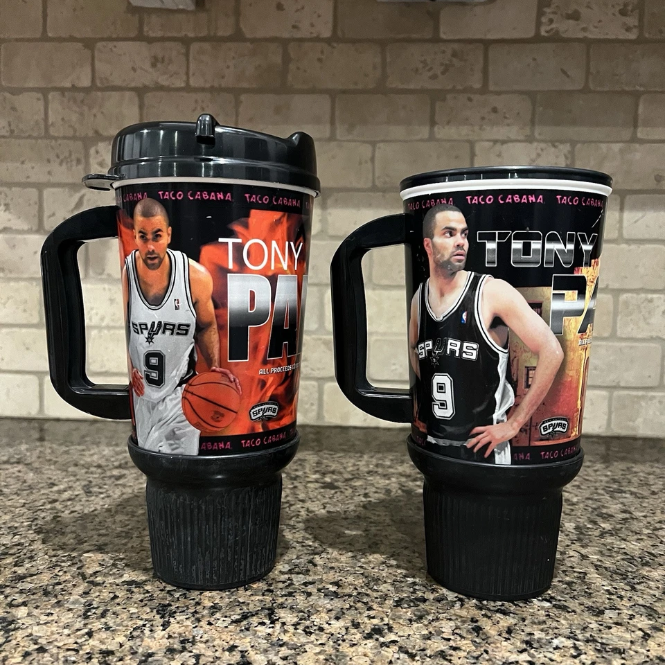 圣安东尼奥马刺队 Tony Parker Taco Cabana 收藏马克杯 原装 NBA  — 第 1/4 张图片